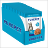 Purepet Real Chicken & Chicken Liver in Gravy Cat Wet Food Cats-Wet Food Purepet 15x70g
