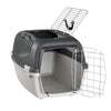 Trixie Capri 3 AKASA Approved Open Top Carrier for Dogs and Cats (Dark Grey) Both-Bedding, Mats & Travel Supplies Trixie