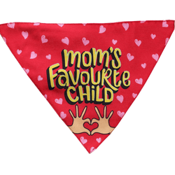 Lana Paws Moms Favourite Child Adjustable Bandana/Scarf for Dogs (Red)