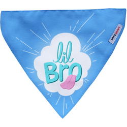 Lana Paws Little Bro Adjustable Bandana/Scarf for Dogs (Blue)