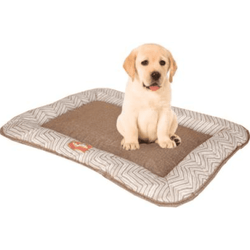 Emily Pets Rectangle Shape Bed for Dogs and Cats (Brown)