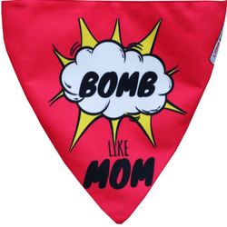 Lana Paws Bomb Like Mom Adjustable Bandana/Scarf for Dogs (Pink)