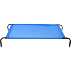 Fluffy's Pawsome Waterproof elevated Sides Camping Bed for Dogs (Blue)