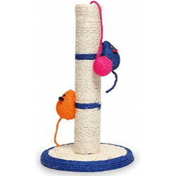Emily Pets Scratch Post With Round Bottom And Rope Mice Toy for Cats