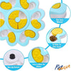 Pet Vogue Slow Feeder Flower Shaped Toy for Dogs and Cats (Blue) Both-Bowls & Feeders Pet Vogue