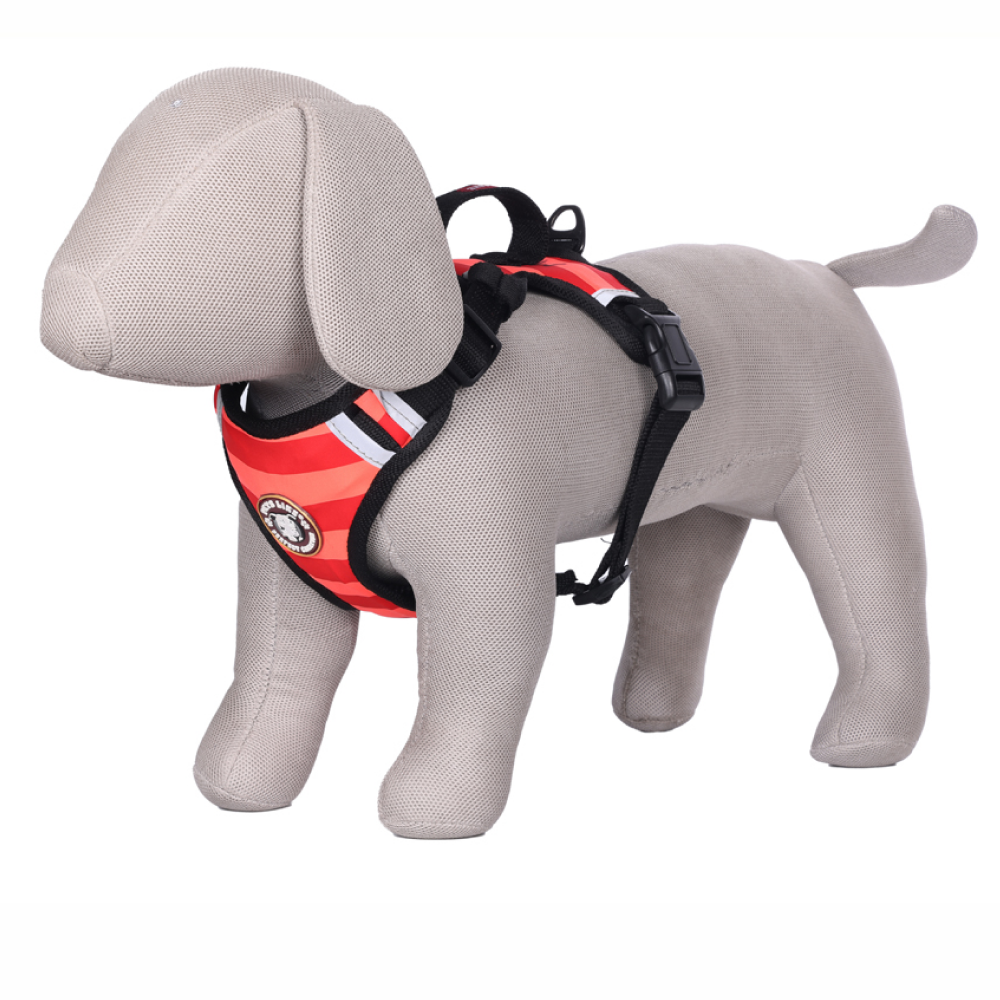 Buy Pets Like Padded Double Side Harness for Dogs Red Orange