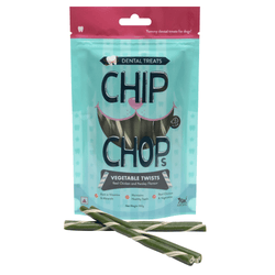 Chip Chops Vegetable Twists Real Chicken and Parsley Flavoured Dog Treats