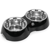 Basil Double Melamine Bowl Dinner Set for Dogs and Cats Both-Bowls & Feeders Basil