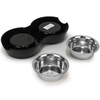 Basil Double Melamine Bowl Dinner Set for Dogs and Cats Both-Bowls & Feeders Basil