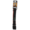 Basil Nylon Padded Collar for Dogs (Black/Orange) Dogs-Collar, Leashes, harnesses Basil