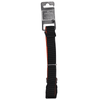 Basil Nylon Padded Collar for Dogs (Black/Orange) Dogs-Collar, Leashes, harnesses Basil