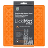 LickiMats Classic Buddy Slow Feeder for Dogs and Cats (Orange) Both-Bowls & Feeders LickiMats