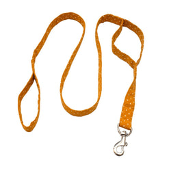 Pet And Parents Yellow Dotsy Double Handled Leash for Dogs