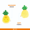Barkbutler x Fofos Pineapple Treat Toy for Dogs (Yellow) Dogs-Toys Barkbutler