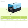 Pet Vogue Carrier for Dogs and Cats (Blue & Black) Both-Bedding, Mats & Travel Supplies Pet Vogue