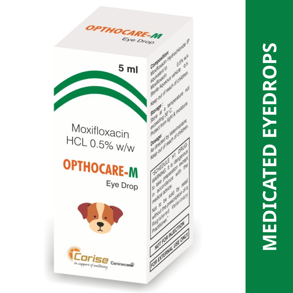 Corise Opthocare M (Moxifloxacin) Eye Drops for Dogs and Cats (5ml) Supertails