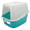 M Pets Qena Litter Box for Cats (White/Turquoise) Litter Supplies M Pets 16x15x19in