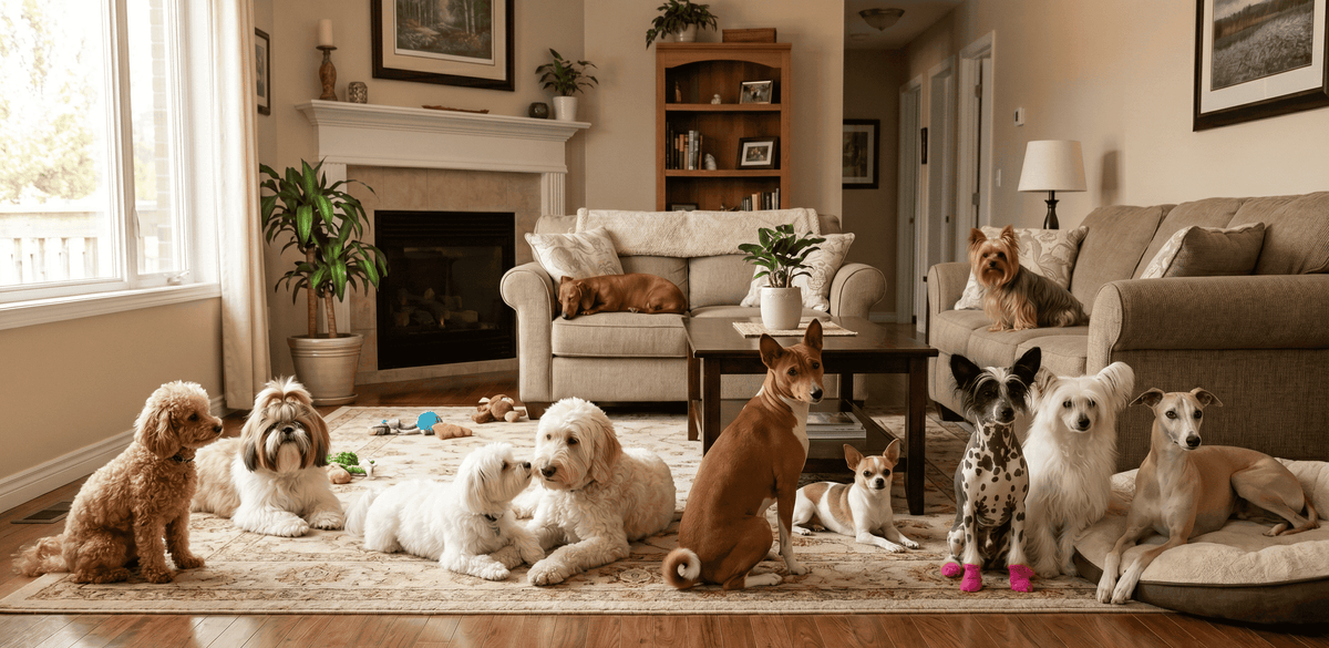 group of dogs