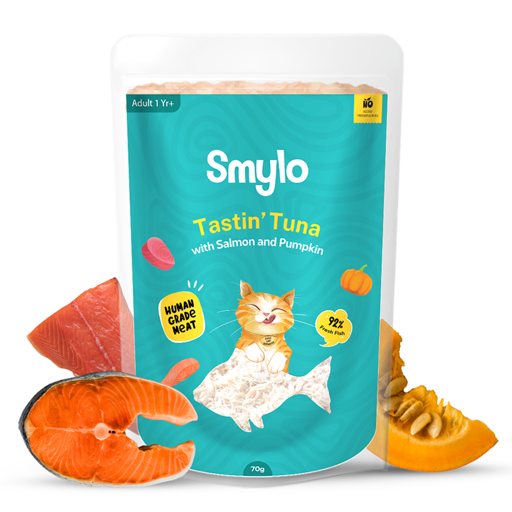 Smylo Tuna, Salmon & Pumpkin and Smylo Mackerel, Kanikama and Cranberry Adult Cat Wet Food Combo Cats-Wet Food Smylo