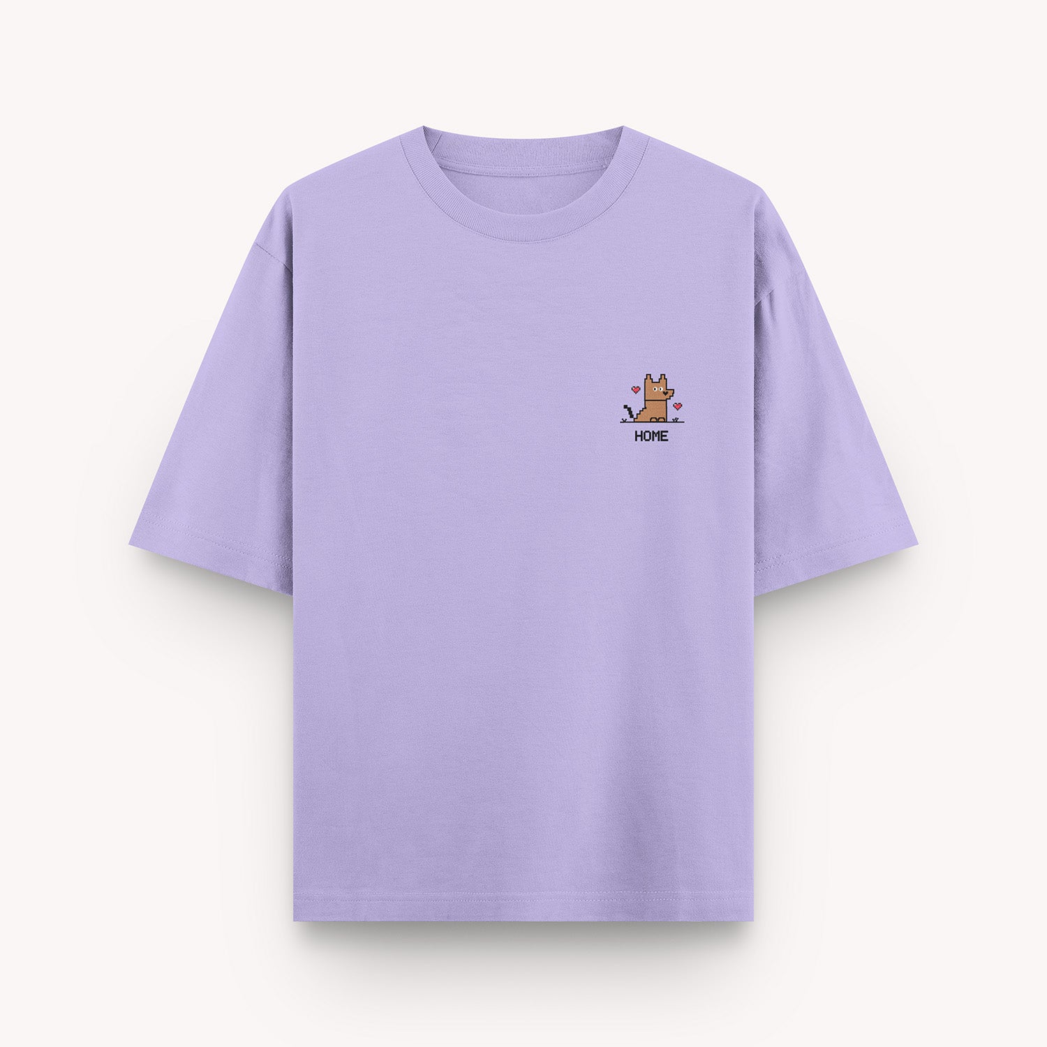 The Pack Home Oversized T Shirt for Men and Women (Lavender) Pet Parent-Clothing & Accessories The Pack Dropship S