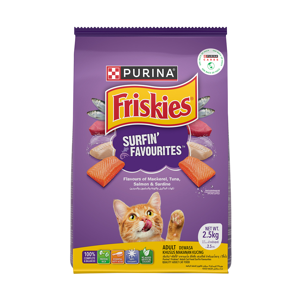 Purnia Friskies Surfin Favourites Adult Cat Dry Food Cats- Dry food Friskies 2.5kg