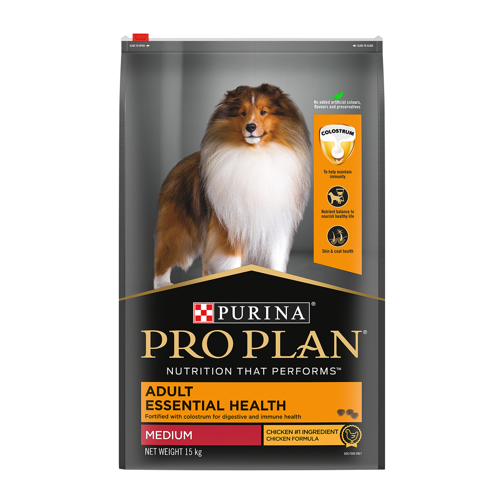 Purina Pro Plan Chicken Medium Breed Adult Dog Dry Food (New Improved Formula) Dogs- Dry Food Pro Plan 15kg