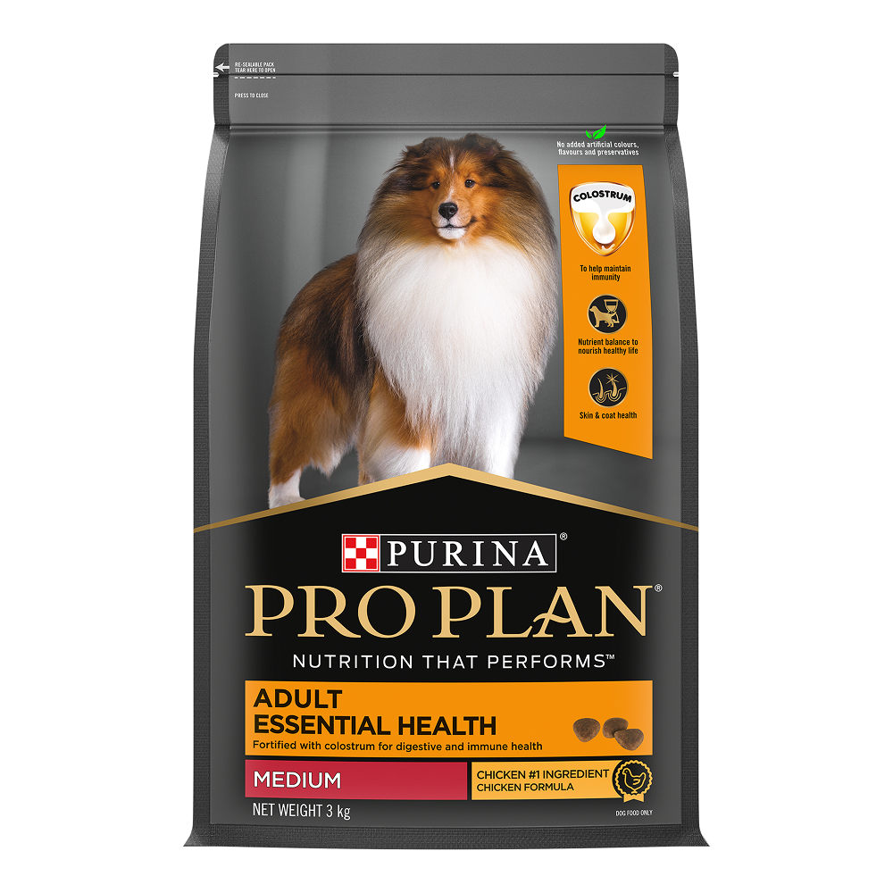 Purina Pro Plan Chicken Medium Breed Adult Dog Dry Food (New Improved Formula) Dogs- Dry Food Pro Plan 3kg