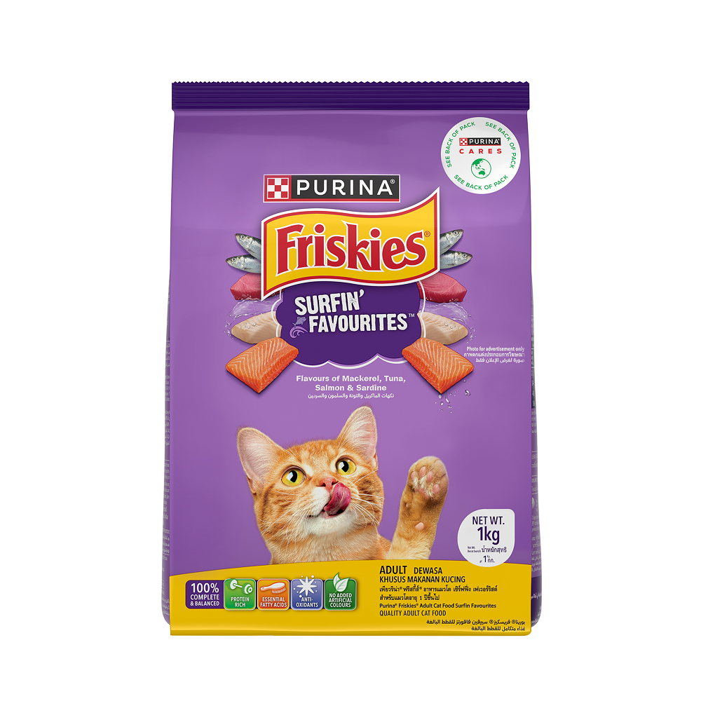 Purnia Friskies Surfin Favourites Adult Cat Dry Food Cats- Dry food Friskies 1kg