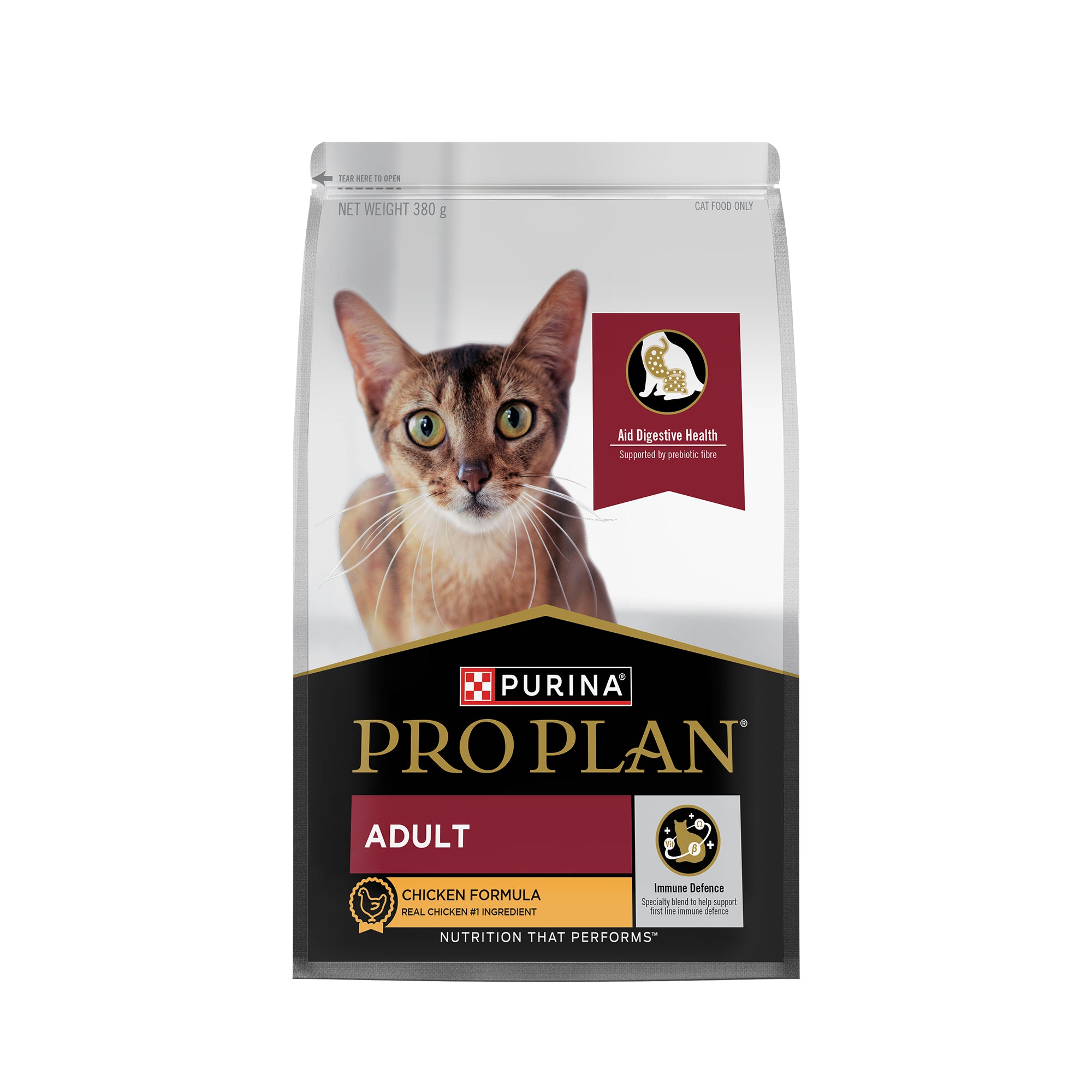 Pro Plan Chicken Flavoured Adult Cat Dry Food Cats- Dry food Pro Plan 380g
