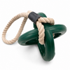 Talking Dog Club Sturdy Dual Grip Oval Chew & Rope Toy for Dogs (Green) Dogs-Toys Talking Dog Club Dropship