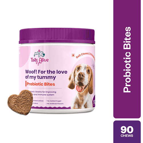 TailsAlive Probiotic Chicken Flavor Soft Chews Supplements for Dogs