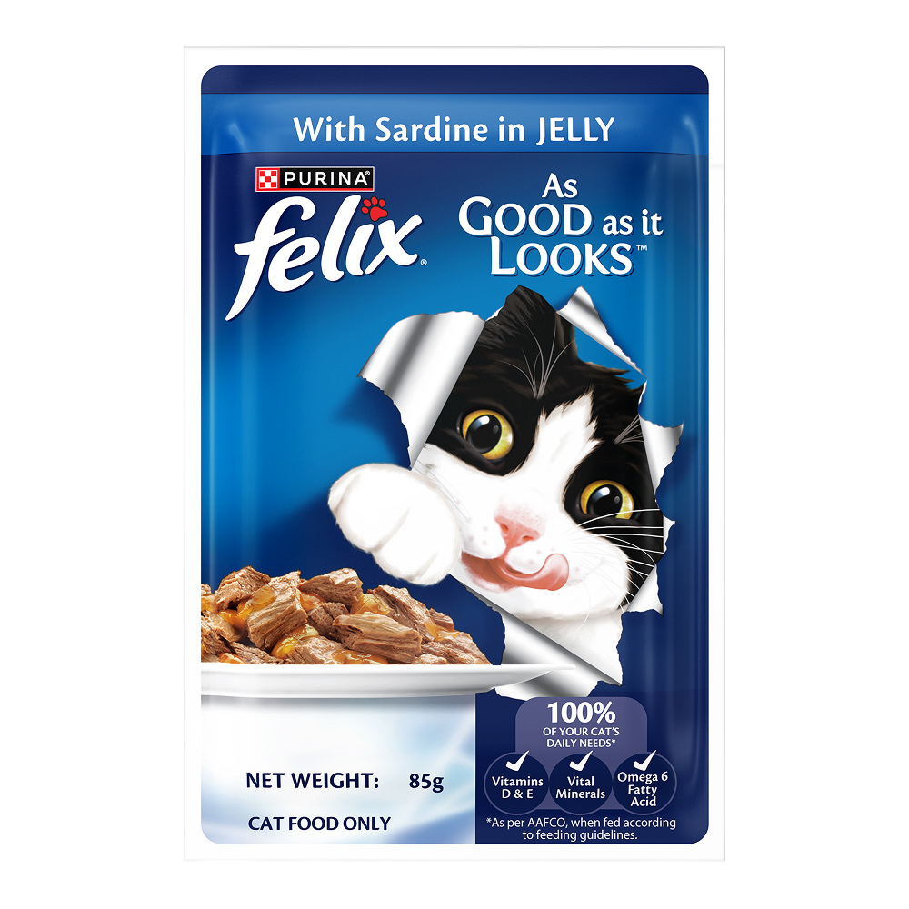 Purina Felix with Sardine in Jelly Complete and Balanced Adult Cat Wet Food Cats-Wet Food Felix