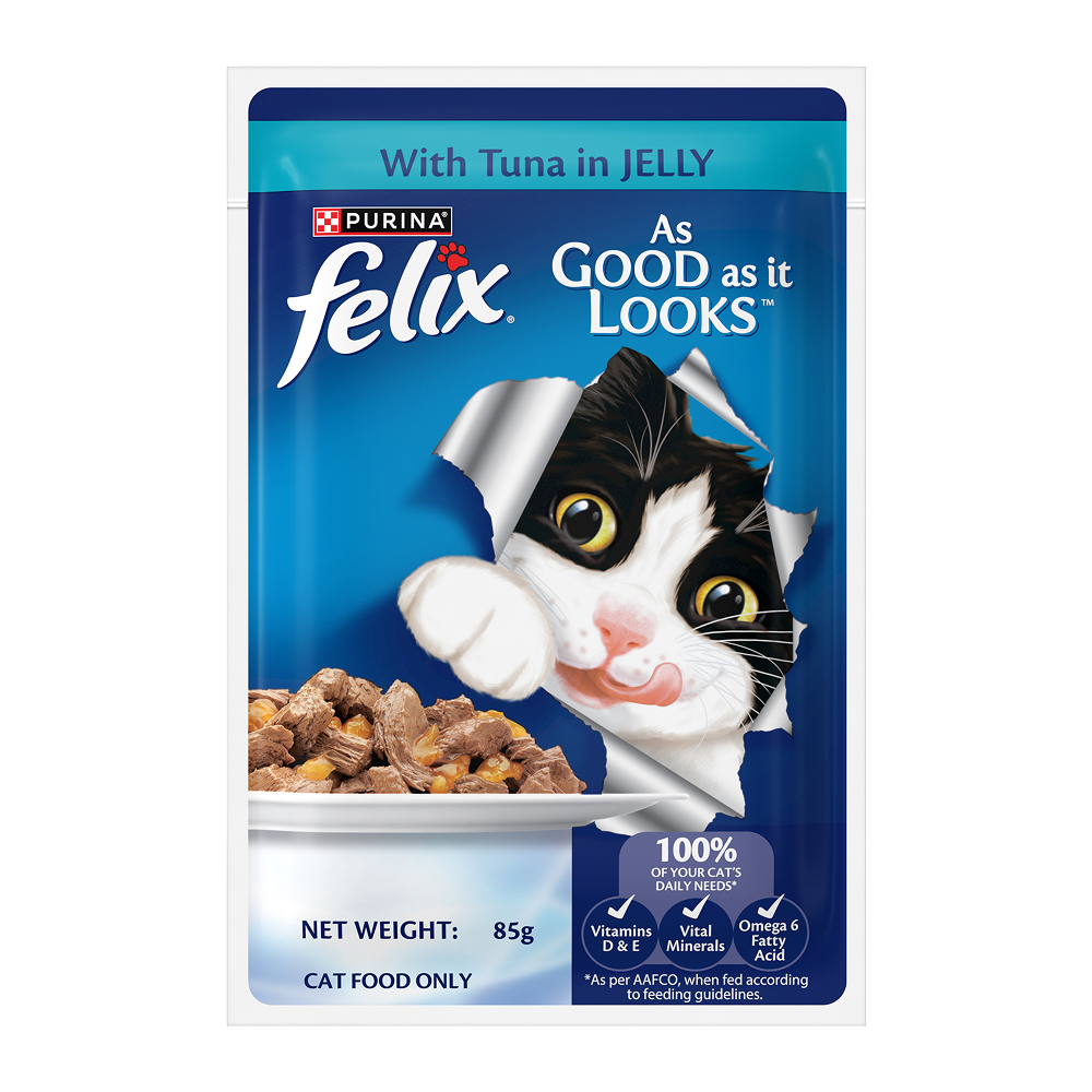 Purina Felix with Tuna in Jelly Adult Complete and Balanced Cat Wet Food Cats-Wet Food Felix