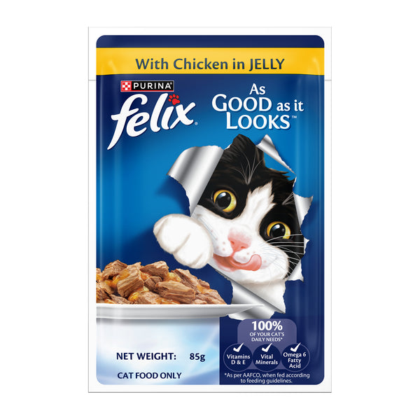 Purina Felix with Chicken in Jelly Complete and Balanced Adult Cat Wet Food