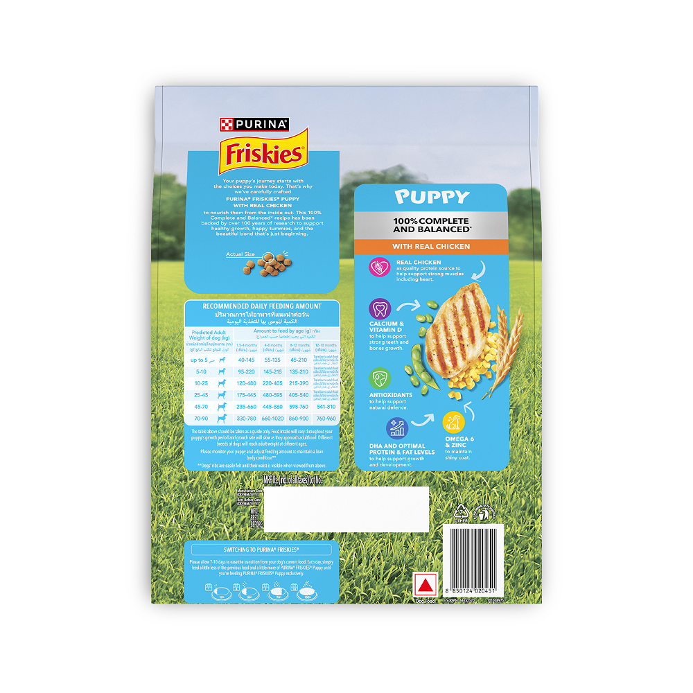 Purina Friskies Chicken Flavoured Puppy Dog Dry Food Dogs- Dry Food Friskies