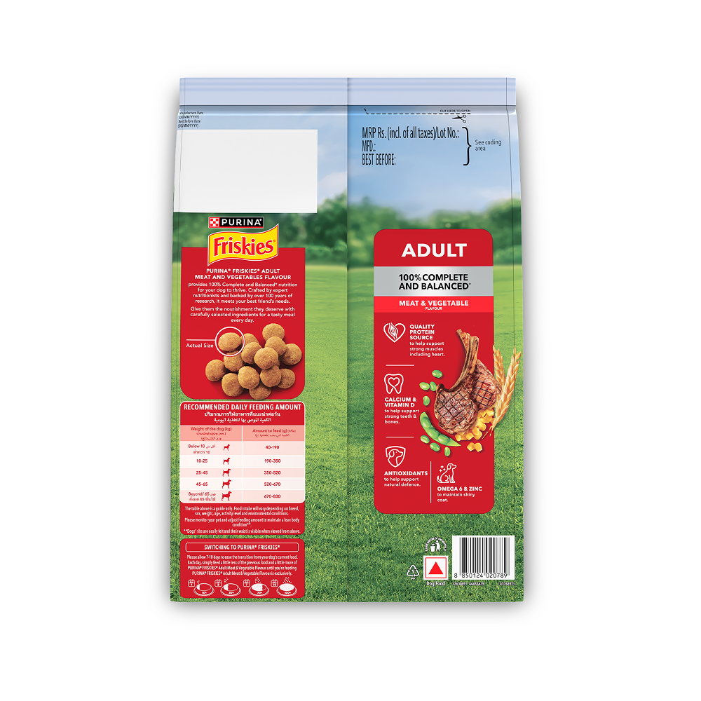 Purina Friskies Meat Adult Dog Dry Food Dogs- Dry Food Friskies