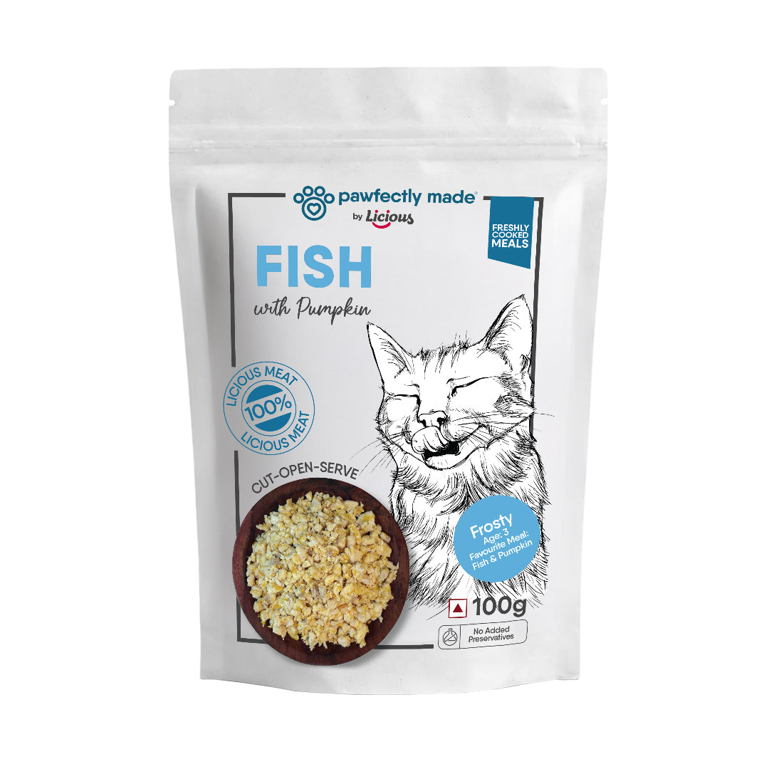 Pawfectly Made By Licious Fish & Pumpkin Home Meal for Cats Home Meals Pawfectly Made By Licious
