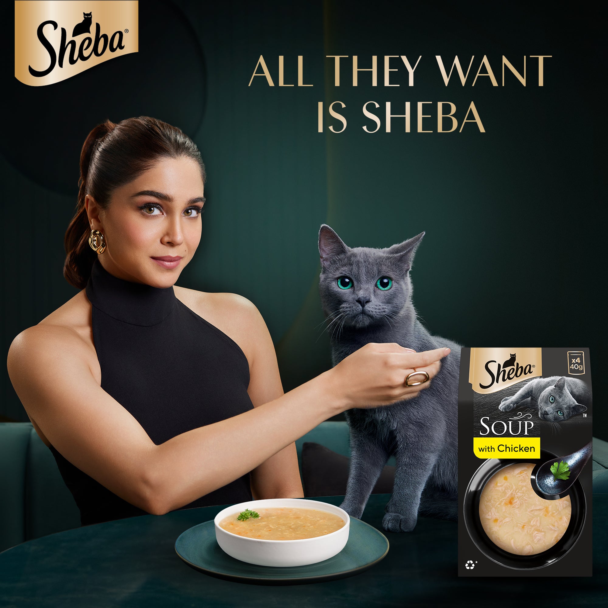 Sheba Soup with Chicken Adult Cat Wet Food Cats-Wet Food Sheba