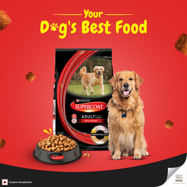 Purina SuperCoat with Chicken Smartblend Adult Dog Dry Food (1+ Years)