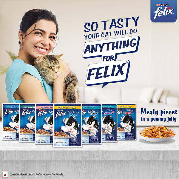 Purina Felix Mackerel with Jelly Complete and Balanced Adult Cat Wet Food