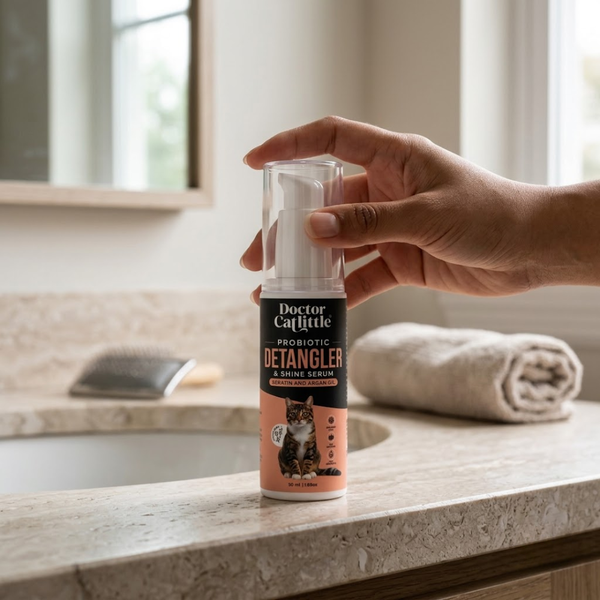 Doctor Catlittle Probiotic Detangler and Shine Serum for Cats