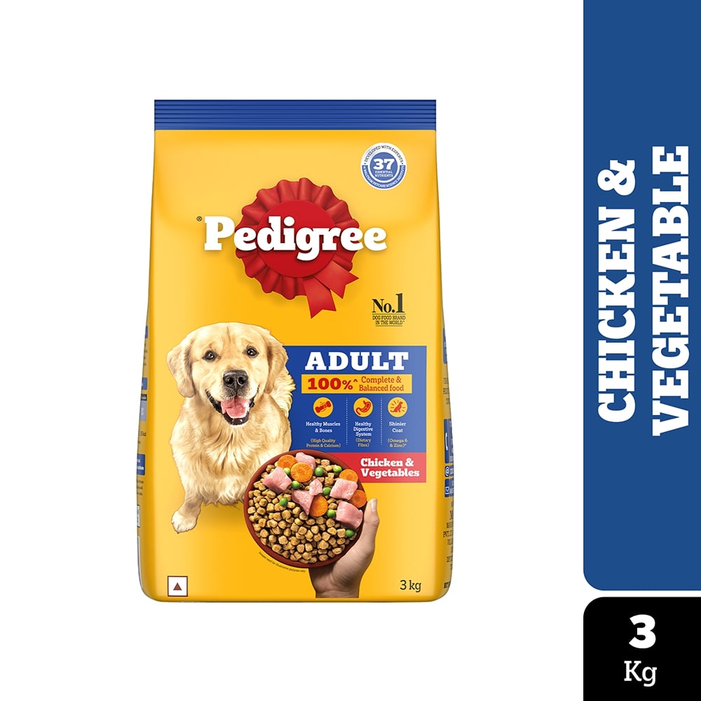 Pedigree Chicken and Vegetables Adult Dog Dry Food