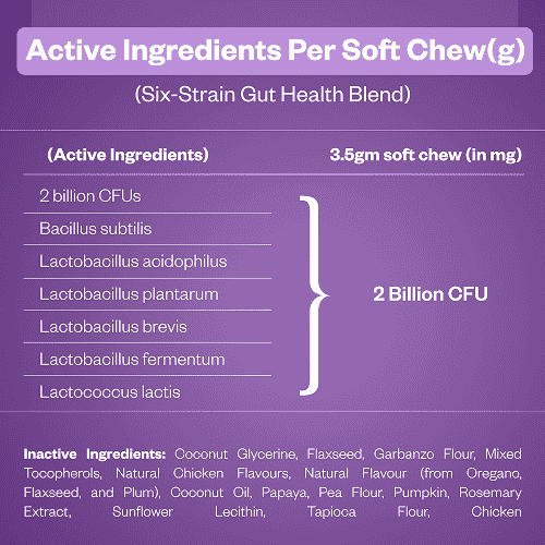 TailsAlive Probiotic Chicken Flavor Soft Chews Supplements for Dogs