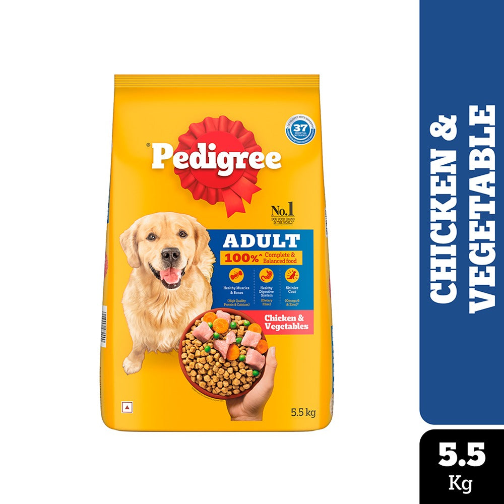 Pedigree Chicken and Vegetables Adult Dog Dry Food