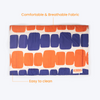 Kibbo Lightweight and Portable Mats for Dogs and Cats (Orange/Blue) Both-Bedding, Mats & Travel Supplies Kibbo L