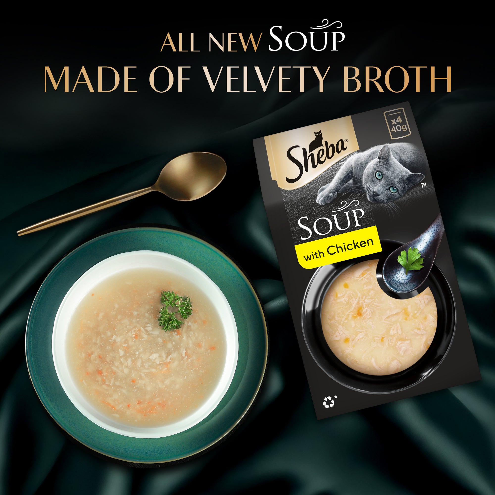 Sheba Soup with Chicken Adult Cat Wet Food Cats-Wet Food Sheba