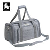 Truelove 3 Side Expandable Duffle Carrier for Dogs & Cats (Heather Gray) Both-Bedding, Mats & Travel Supplies Truelove