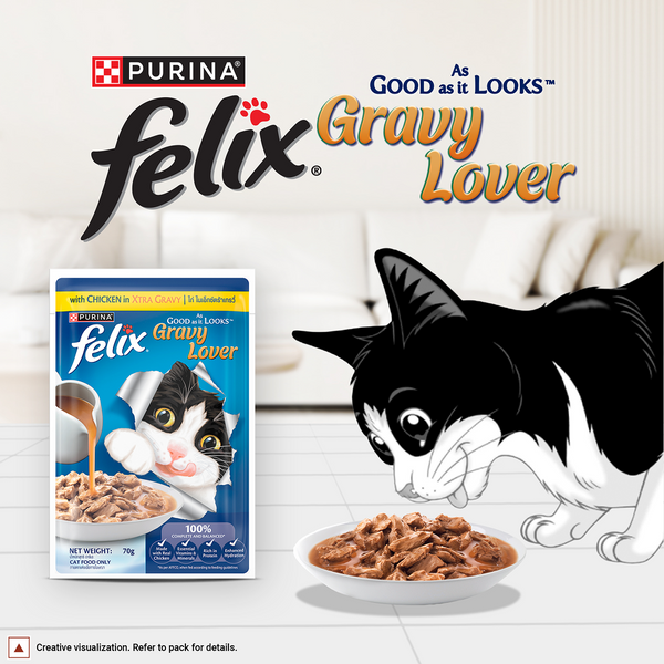 Purina Felix Gravy Lover Chicken Chunks Adult Complete and Balanced Cat Wet Food