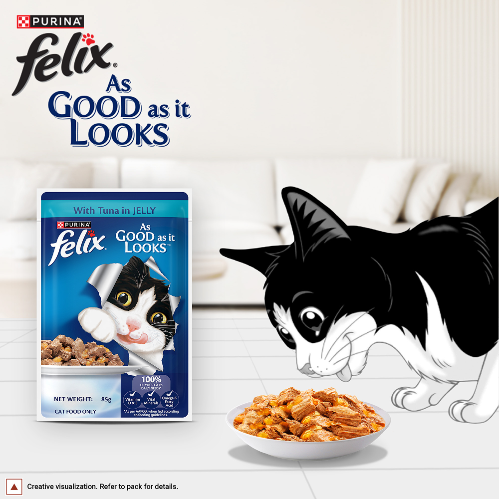 Purina Felix with Tuna in Jelly Adult Complete and Balanced Cat Wet Food Cats-Wet Food Felix