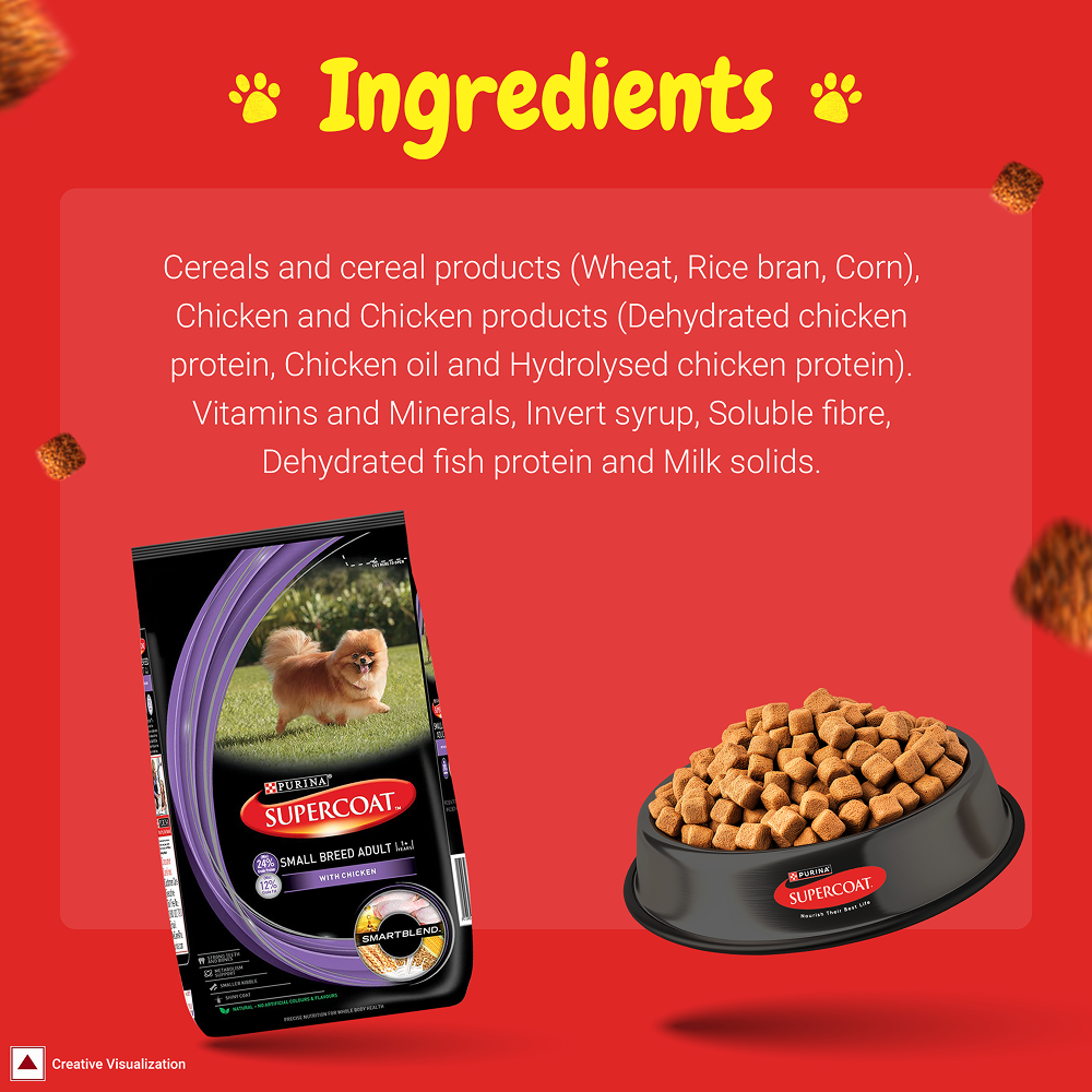 Purina SuperCoat Chicken Adult Small Breed Dog Dry Food Dogs- Dry Food SuperCoat